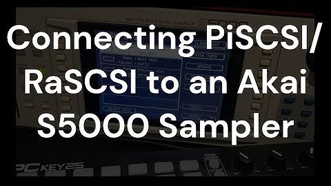 Connecting PiSCSI/RaSCSI to an Akai S5000 Sampler