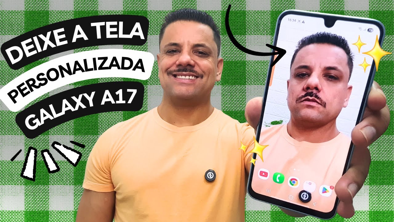 Como Colocar Qualquer FOTO Como PAPEL DE PAREDE No Samsung GALAXY A17 e Deixar a Tela LINDA