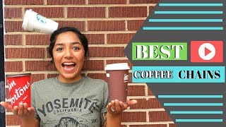 Best Fast Food Coffee Chain - Blind Taste Test (Starbucks,Tim Hortons, and Dunkin' Donuts)