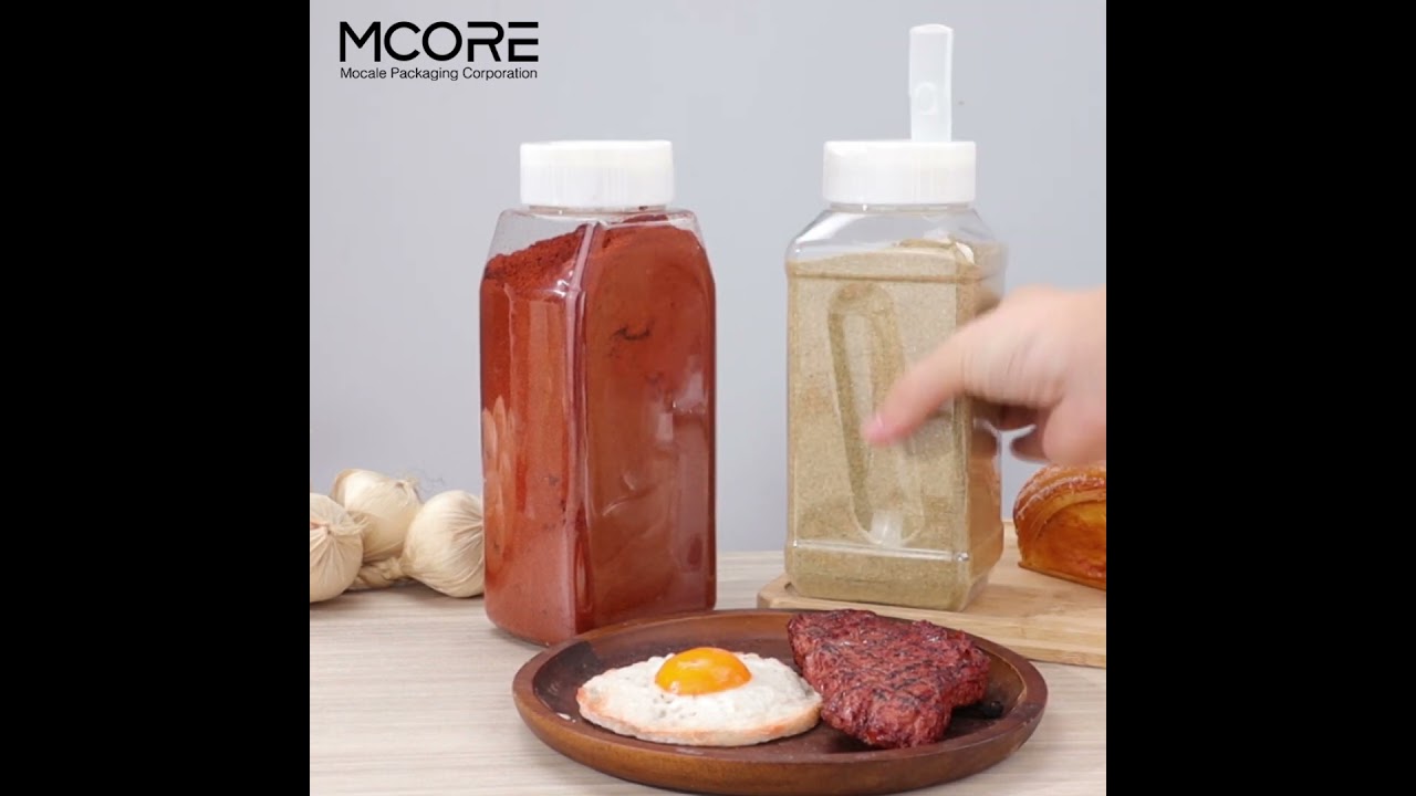 Food Storage Clear Plastic Condiment Containers with Flip Top