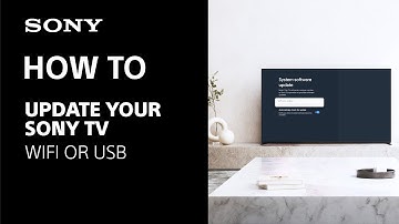 How to update your Sony Google TV: WIFI or USB