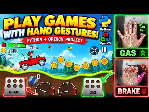 Python OpenCV Project Control a Game Using Hand Gestures (Computer Vision)