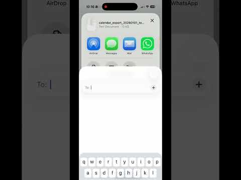 YouTube thumbnail for Export iPhone Calendar to Excel in Seconds