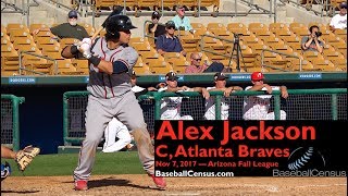 Alex Jackson, C, Atlanta Braves — November 7, 2017 (AFL)