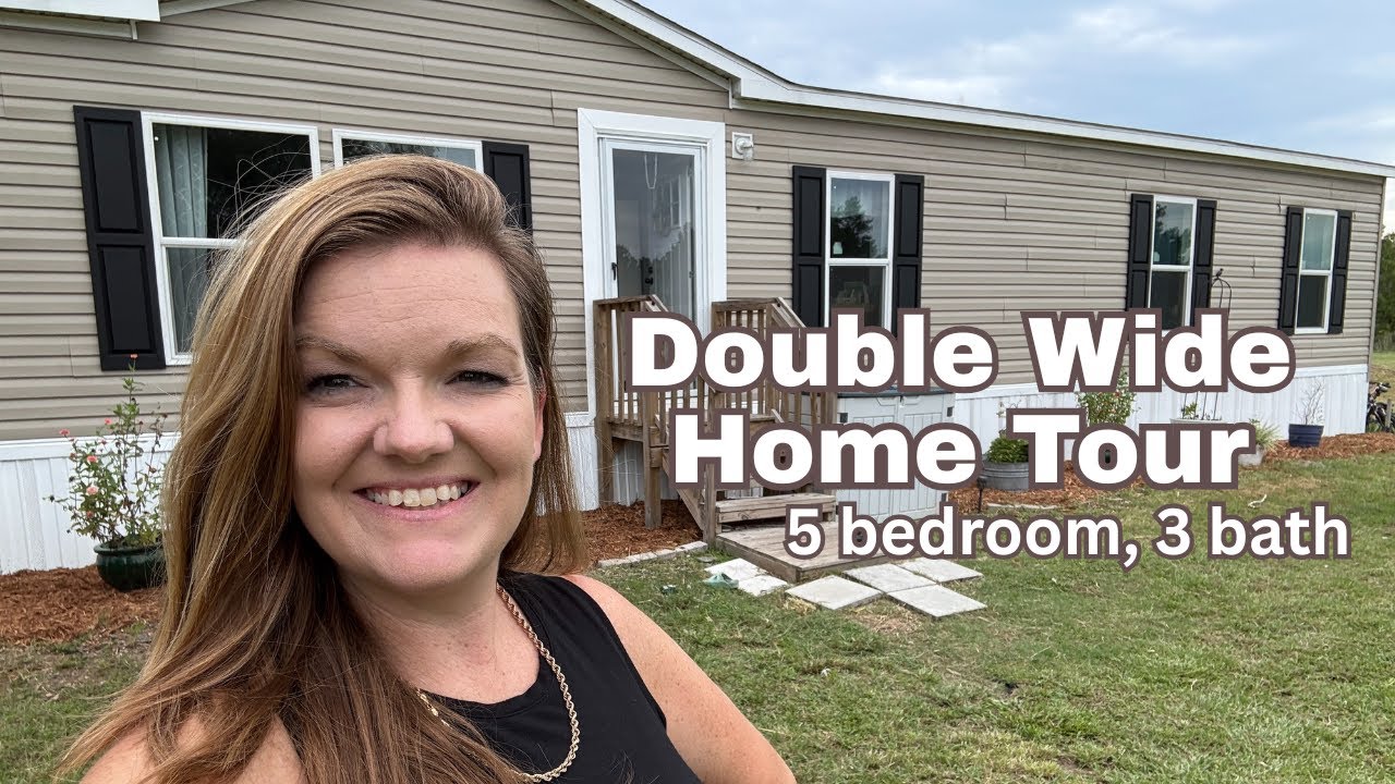 Double Wide Mobile Home Tour, What it REALLY looks like! - YouTube