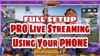 Mobile Live Streaming like a Pro Streamer using Turnip App