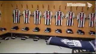 Behind the Scenes West Bromwich Albion Dressing Room at Old Trafford