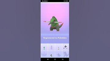 Thumbnail of Axew evolving into fraxure in pokemon go#shorts#