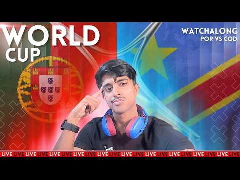 FIFA WC POR VS COD WATCH ALONG| #88th | #FIFA #worldcup #football