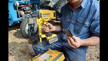 *Tim the Toolman Grunts* [Dewalt XR 9 GA Cordless Fencing Stapler] | FARM WORK 2022