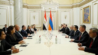 Հայաստանի վարչապետը եւ Եգիպտոսի նախագահը բանակցությունները շարունակել են ընդլայնված կազմերով