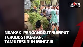 Pemotor Bawa Rumput Terobos Resepsi Pernikahan, Pengantin Malah Ngakak | tvOne Minute