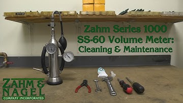 Zahm Series 1000 SS-60 Volume Meter: Cleaning & Maintenance