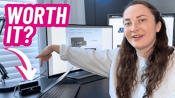 TobenONE 18 in 2 MacBook Docking Station Review: Dual Monitors & Space-Saving Design, Organized Desk