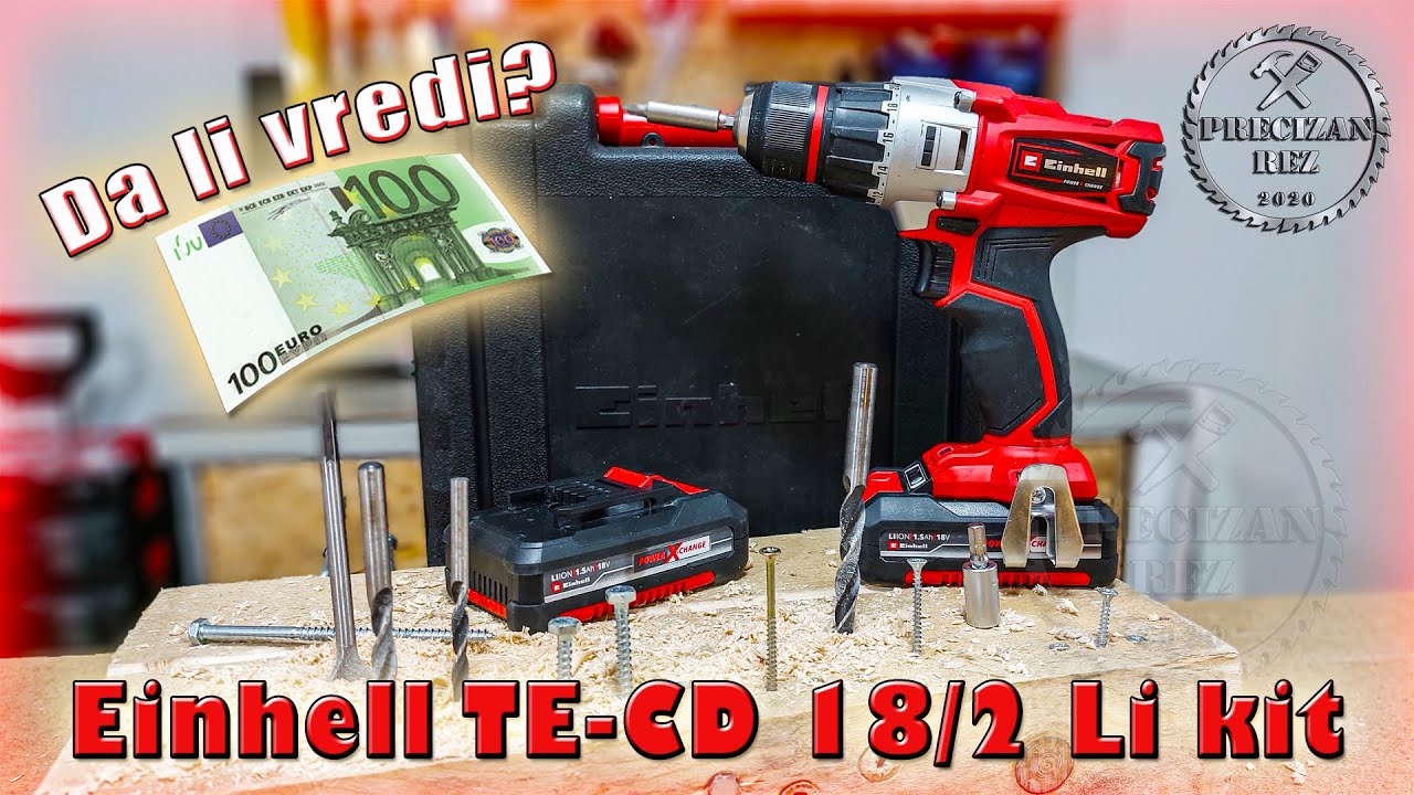 26 TEST: Einhell TE-CD 18/2 Li KIT - Precizan Rez 