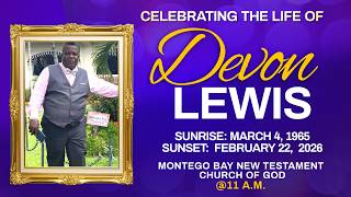 Homegoing Service For The Late Devon Lewis Aka (Machine) | April 10, 2026