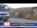 HAFRİYAT KAMYONU DEVRİLDİ