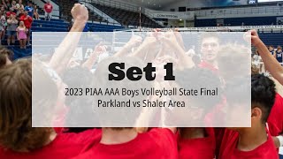 2023 PIAA AAA Boys Volleyball State Final - Parkland vs Shaler Area - Set 1