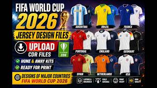 FIFA World Cup 2026 Jersey Design Files Cdr Format Download