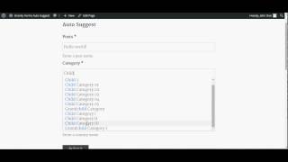 Gravity Forms Auto Suggest