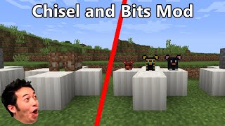Minecraft Chisel And Bits Mod Review Build 1 Block Houses