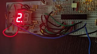 7 segment multiplexing using AVR (slowed version)