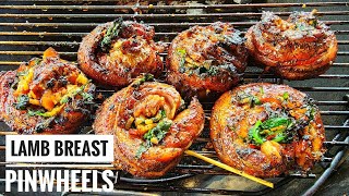 Grilled Lamb Breast Recipe | How to make Lamb Breast Pinwheels