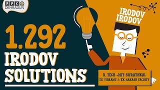 [1.292]- Problems in general Physics by I E Irodov: Solution by Saket Sir