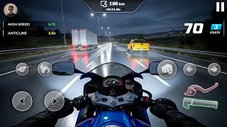 Traffic Rider - ( The Black FZH TURBO Race In HIGHWAY 🤯) Gadi Wala Game | GAMEPLAY! (Part-1) screenshot 1