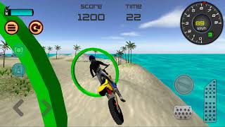 Jogo de Moto Corrida de Motocross Na Praia screenshot 1
