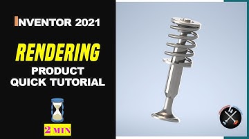 How to RENDER objects - Quick rendering tutorial | Inventor professional 2021