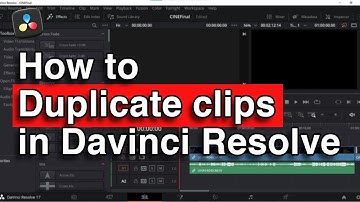 how to duplicate clips in davinci resolve