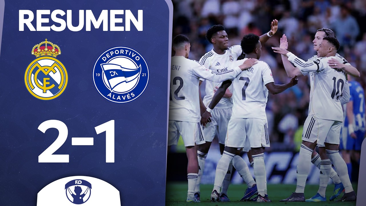 REAL MADRID 2 ALAVES 1 🏆 RESUMEN LA LIGA ESPAÑOLA - YouTube