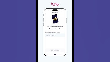 How to activate your Huru Card
