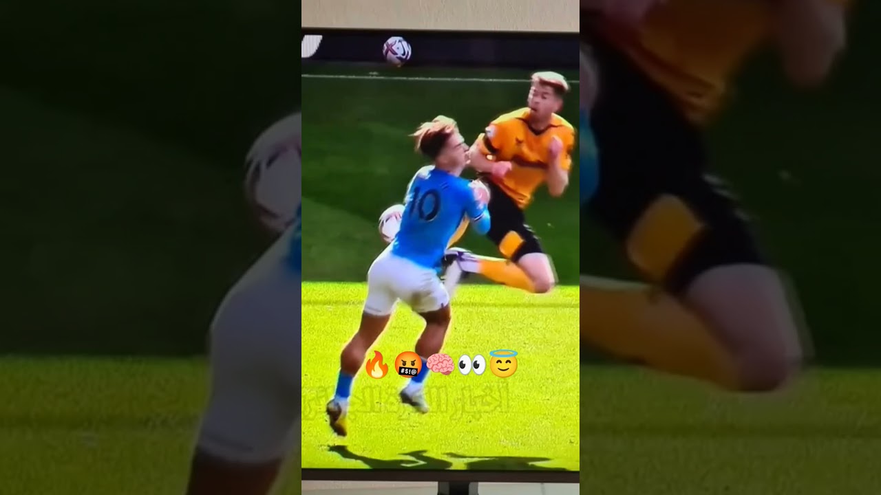 Nathan Collins Red Card vs Jack Grealish, Wolves vs Manchester City 2-0😇🤬👀