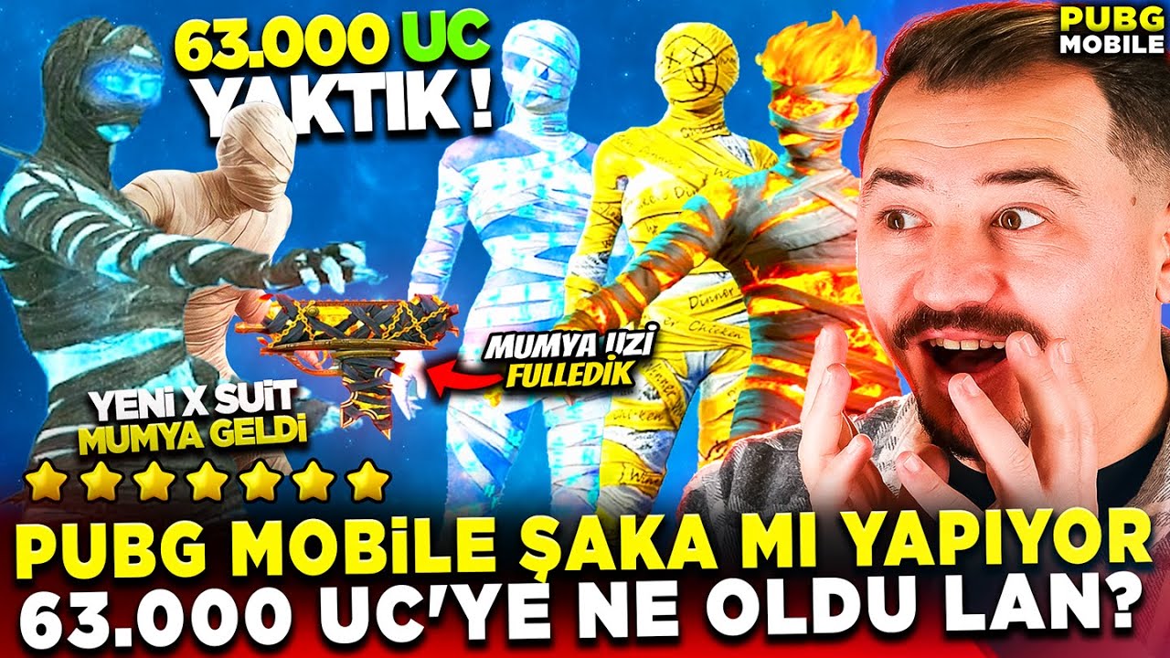 PUBG MOBİLE ŞAKA MI YAPIYOR 😡 63.000 UC'YE NE OLDU LAN? - YENİ MUMYA UZİ SANDIK AÇILIMI