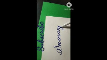 Subscribers name in calligraphy "Swaranjali"#calligraphy #cursive #shorts #viral #samyak art