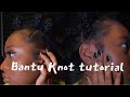 Bantu Knot Tutorial with added hair | Beginner Friendly | Type 4 Hair |