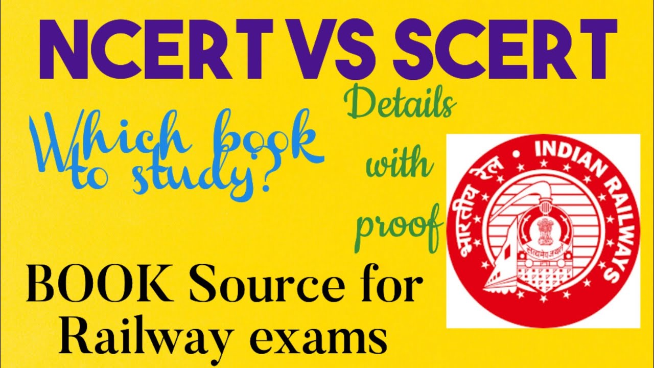 NCERT VS SCERT BOOKS| WHERE TO STUDY FOR RAILWAY EXAMS ?
