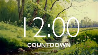 12 Minute Timer with Relaxing Music and Alarm