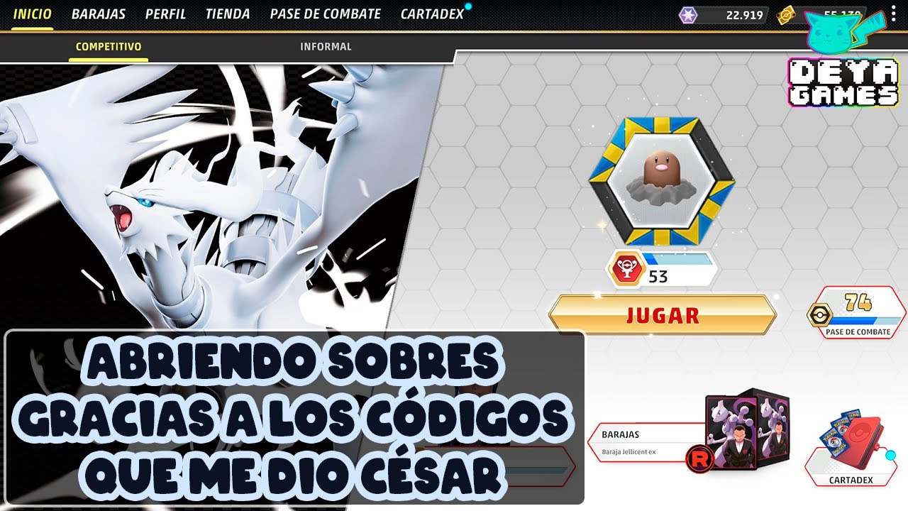 Opening packs thanks to the codes Cesar gave me | Pokemon TCG Live