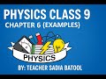 Chapter 06 I 9th Class Physics I Examples Explanation I Punjab Board - New Book 2025