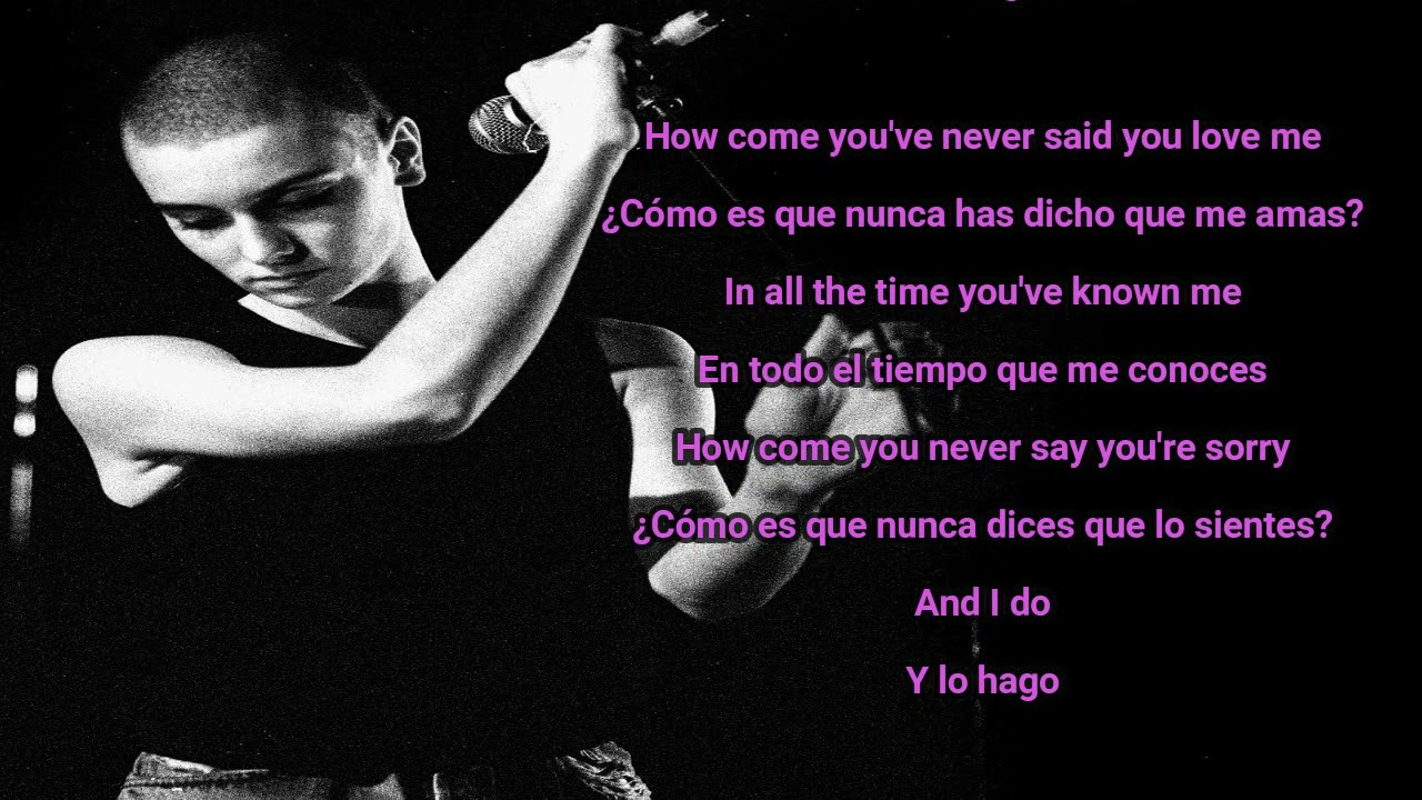This Is A Rebel Song Sinead O'Connor ESPAÑOL & INGLES