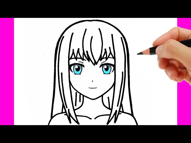 How to Draw Cute School Girl Easy - YouTube