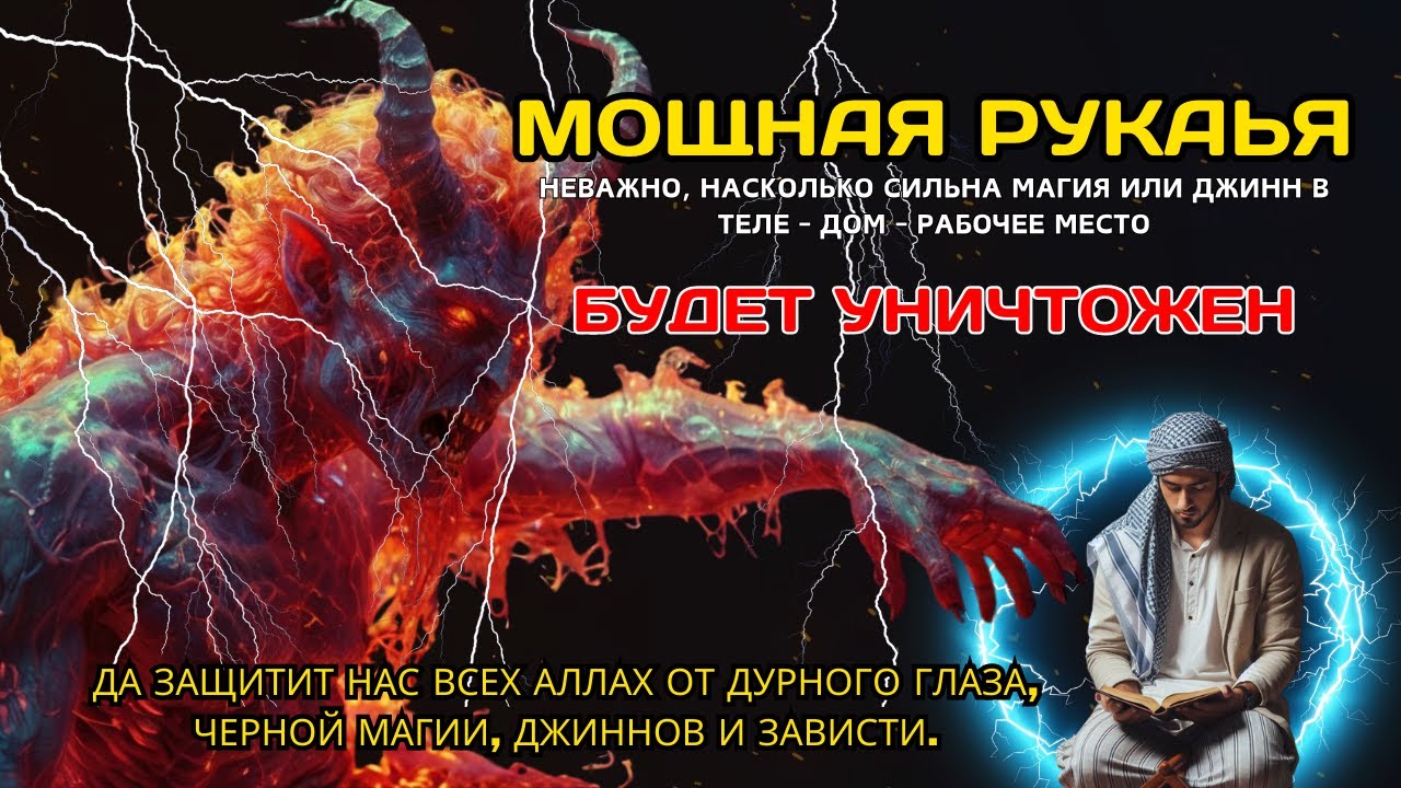 СИЛЬНАЯ РУКИЯ | УНИЧТОЖАЕТ МАГИЮ, ДЖИННОВ И ЗЛО В ДОМЕ И ТЕЛЕ!  🕌Ar--184