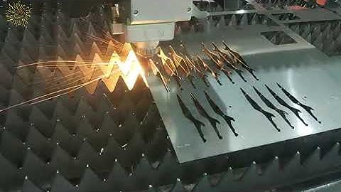 Newest fiber laser cutting machine for scissors blades froming