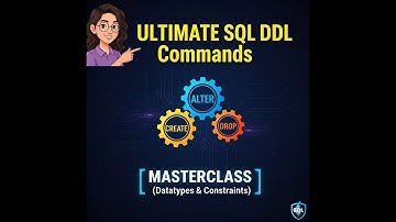 Ultimate Guide to SQL  DDL — CREATE/ALTER/DROP + Data Types & Constraints (Beginners Tutorial 2025)