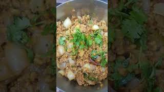 Dana Methi pyaj ki sabji Dahi chatni ghar ka khana