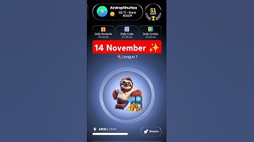 Gemz today combo Cards | Gemz Coin Daily Combo Card 14 November 2024 | gemz daily combo#gemzcombo