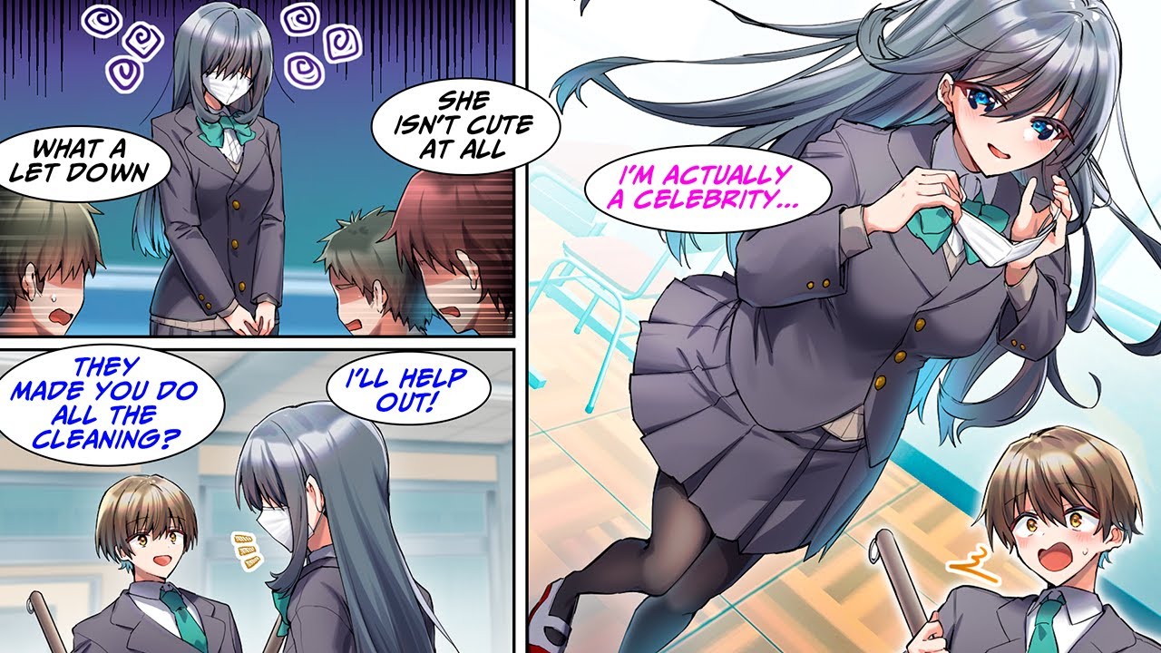 [Manga Dub] A transfer student rumored to be incredibly cute disappointed the boys but...